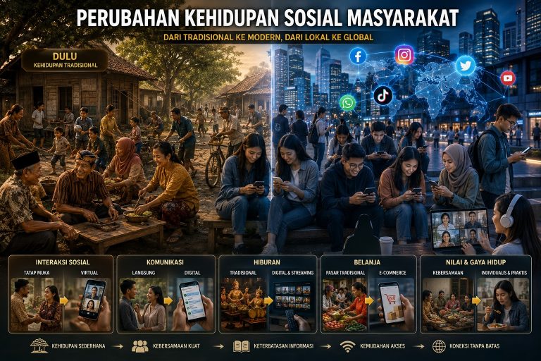 Perubahan Kehidupan Sosial Masyarakat