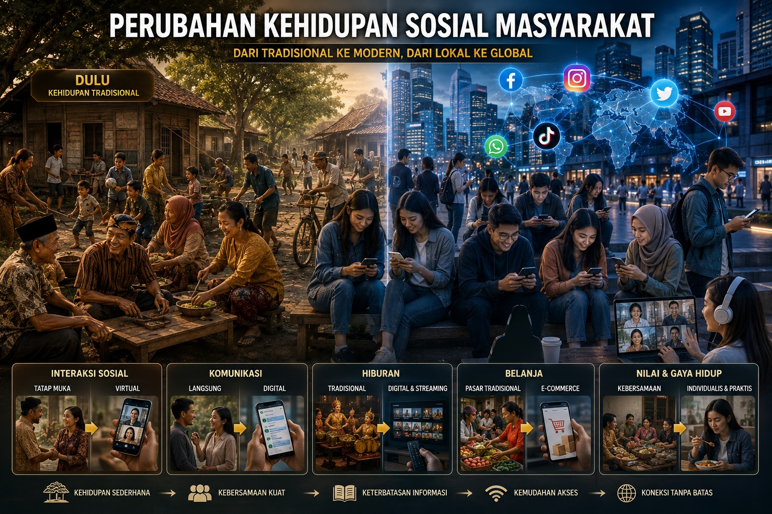 Perubahan Kehidupan Sosial Masyarakat