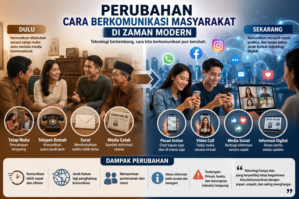 Perubahan Cara Berkomunikasi Masyarakat