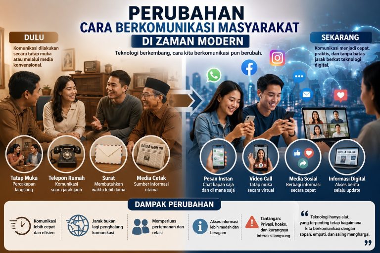Perubahan Cara Berkomunikasi Masyarakat