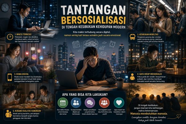 Tantangan Bersosialisasi di Tengah Kesibukan Kehidupan Modern