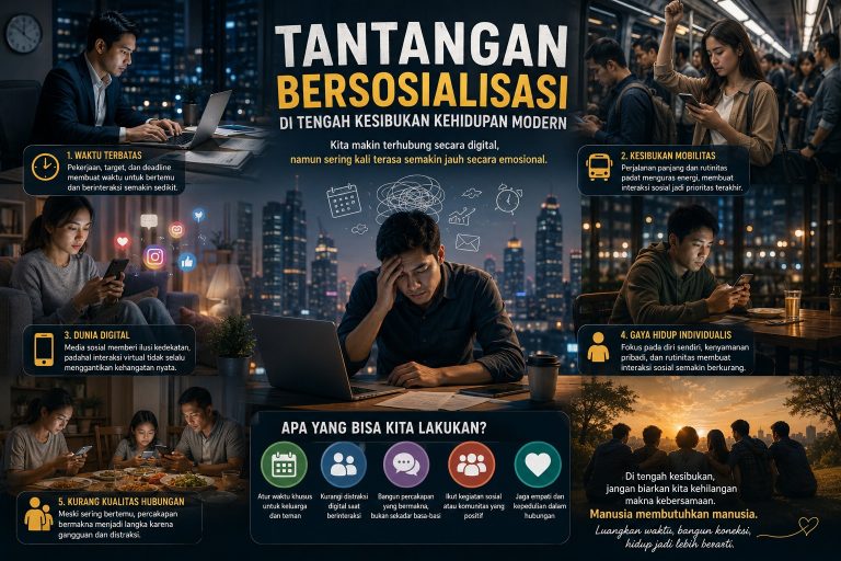 Tantangan Bersosialisasi di Tengah Kesibukan